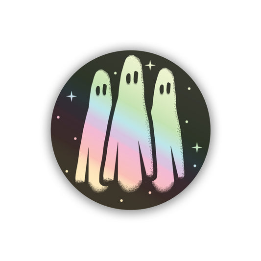 Ghost Trio Holographic Sticker