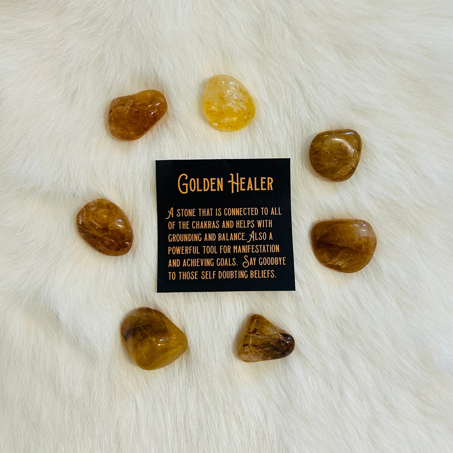 Golden Healer Tumbled Stones