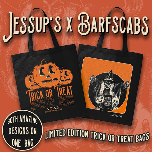 Jessup's x Barfscabs Two Sided Trick or Treat Bag