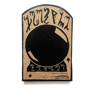 Fortune Teller Wood Carving (small)