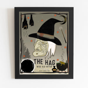 The Hag: Wise Old Witch - 16 x 20 Print (Frame not included) | Jessups General Store