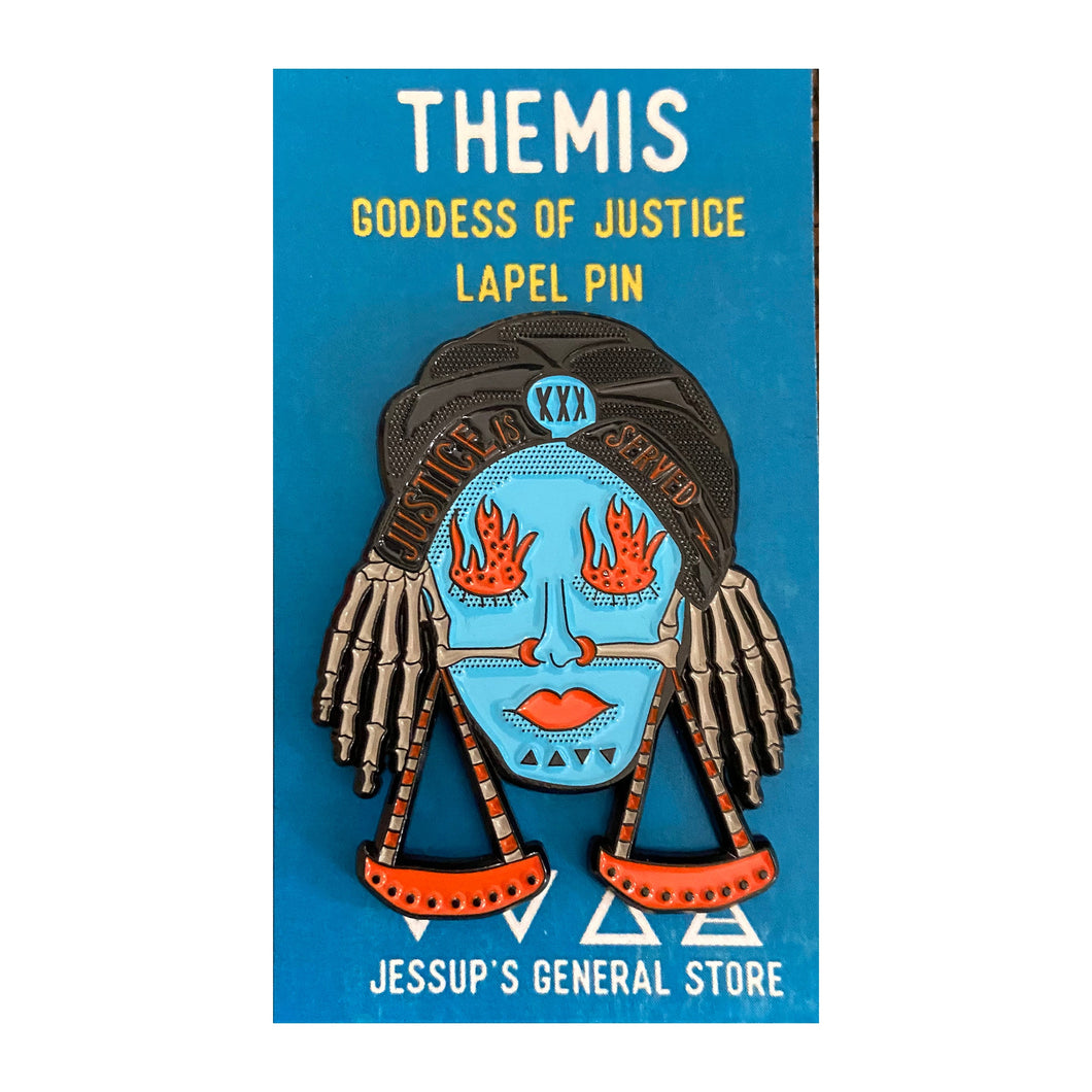 Themis Goddess of Justice Lapel Pin | Jessups General Store