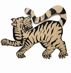 Tiger Wooden Carving