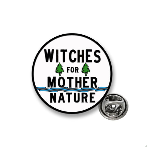 Witches for Mother Nature Enamel Lapel Pin