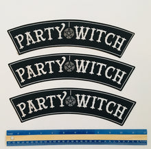 Party Witch Embroidered Iron On Back Patch